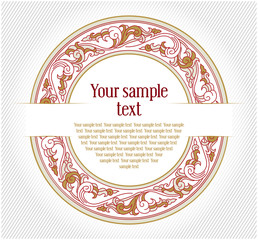 korean round background