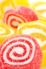 Red and yellow candy