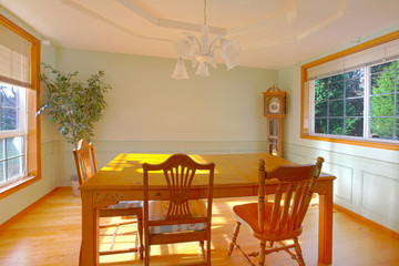 Fresh empty dining room