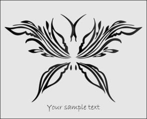  abstract stylized  butterfly