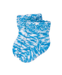 turquoise socks for the newborn