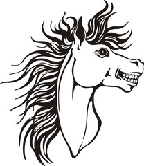 Horse head design