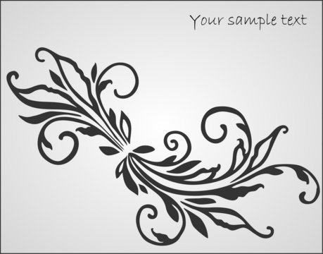 art floral design element