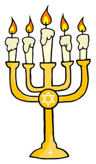 Golden Menorah