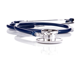 stethoscope isolated on white