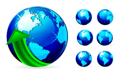 Arrow with Globe