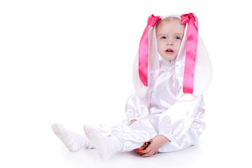 girl in fancy suit..