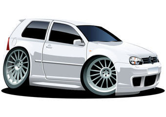 vector modern cartoon car