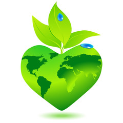Vector beautiful eco globe