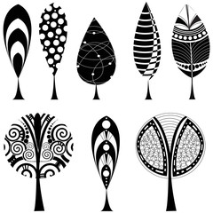 Vector set of elegant abstract trees