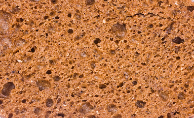 Rye bread close up