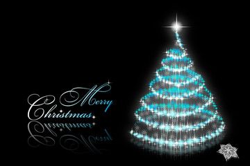 Abstract christmas tree