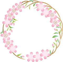 Fototapeta premium 桜フレーム