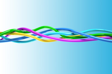 Nodo Sfondo Azzurro Knot Cyan BG