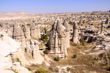 Tufflandschaft in der Nähe von Göreme, Kappadokien - Türkei