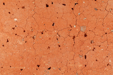 Surface of red brick for background or texture