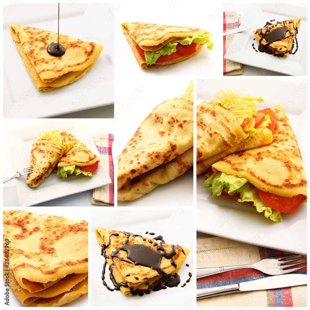 Canvas Prints crepes collage