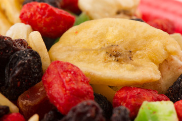 Paper bag with dried fruit