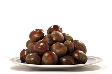chestnuts on a plate
