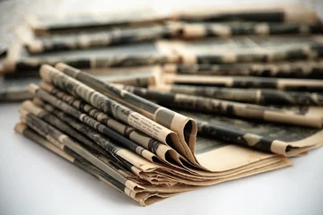 Crédence de cuisine en verre imprimé Journaux Vieux journaux