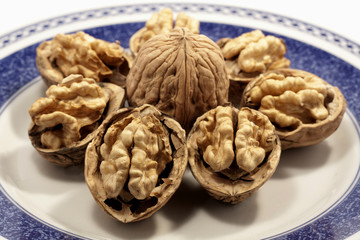 walnuts on a plate