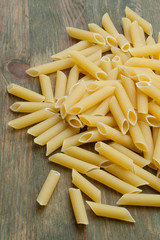 Spilled raw pasta