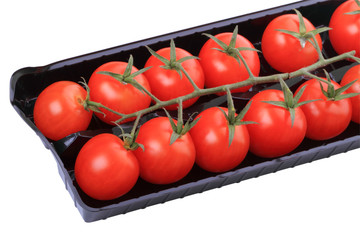 Cherry tomatoes in packaging
