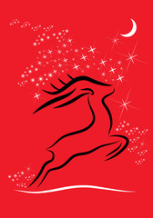 christmas deer.eps