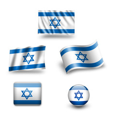 Obraz na płótnie Canvas israel flag israel fahne