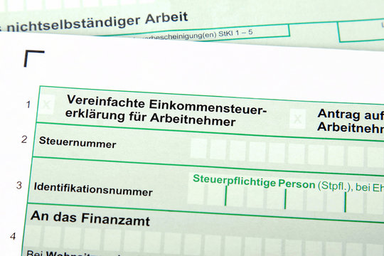 Steuererkl&auml;rung