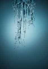 Thawing icicles