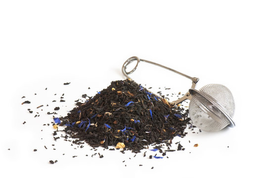 Black tea flavored with bergamot and cornflower