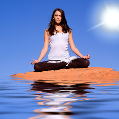 Fototapeta na wymiar Yoga and meditation