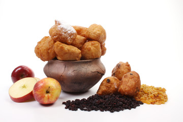 Dutch donuts, called oliebollen