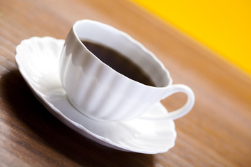 Cup of hot coffee