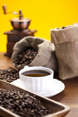 Cup of hot coffee