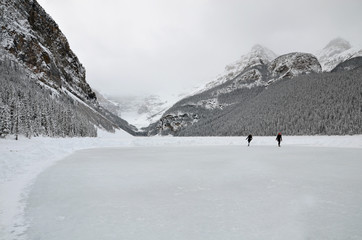 Ice Skating, Lake Louise