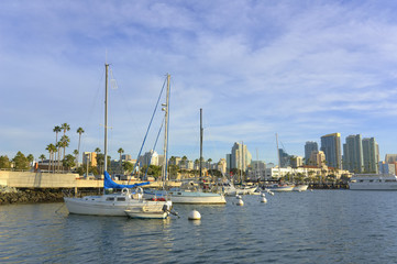 Sail boat at a dock