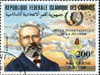 Jules Verne 1828-1905. Rep Fed des Comores.