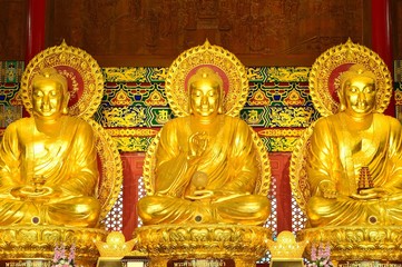 Statue of Buddha in Chinese temple