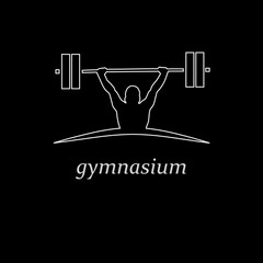 Logo Gym. Weightlifting # Vector