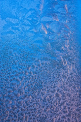 The rime on the glass