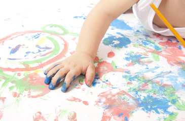 Obraz na płótnie Canvas Baby Painting