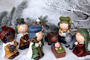 presepe con re magi