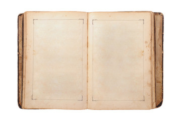 Open old book