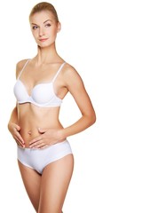 Obraz premium Beautiful blond woman with perfect body