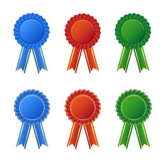Blank rosette awards collection