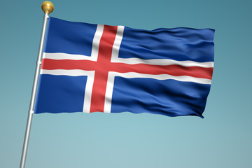 アイスランドの国旗