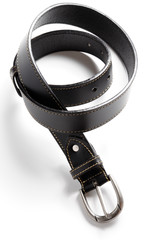 classic black leather belt