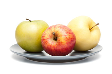apples on plate